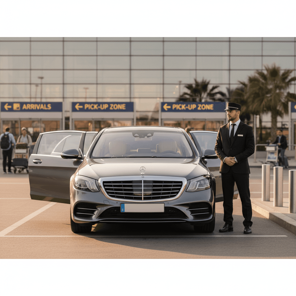 Airport transfer with professional driver